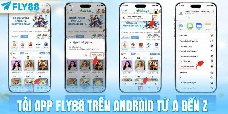 Tải app FLY88 trên iOS theo từng thao tác